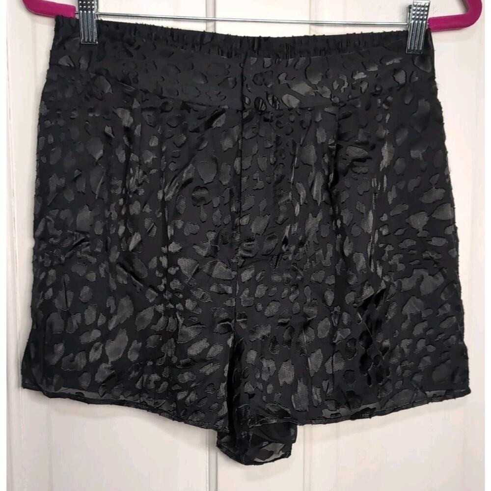 Good American Midnight Leopard Burnout Shorts Women's 3 Festival Grunge(957)